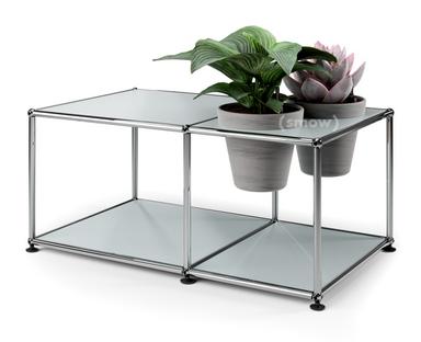 USM Haller Plant World Side Table USM matte silver|Basalt