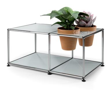 USM Haller Plant World Side Table USM matte silver|Terracotta