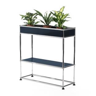 USM Haller Plant Side Table Type 1 Steel blue RAL 5011