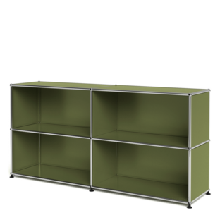 USM Haller Sideboard L, Edition Olive Green, Customisable Open|Open
