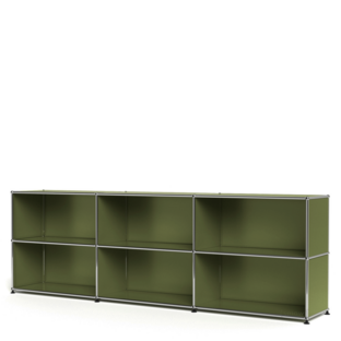 USM Haller Sideboard XL, Edition Olive Green, Customisable Open|Open