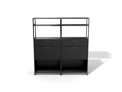 M1 Shelf Variante 2 (H 170 x W 160 cm)|Black