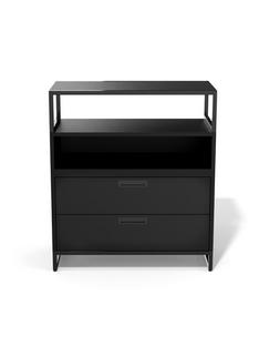 M1 Sideboard Version 2 (H 90 x W 80 cm) - 2 drawers|Black