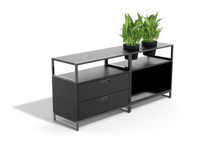 M1 plant sideboard Version 2 (H 70 x W 160 cm)|Black