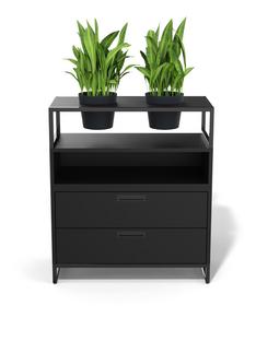 M1 plant sideboard Version 1 (H 90 x W 80 cm)|Black