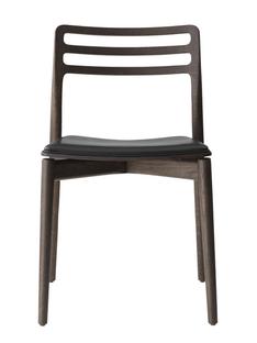 Cabin Chair Dark oak / black leather