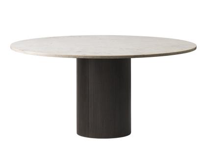 Cabin Table Ø 150 cm|Dark oak / jura marble