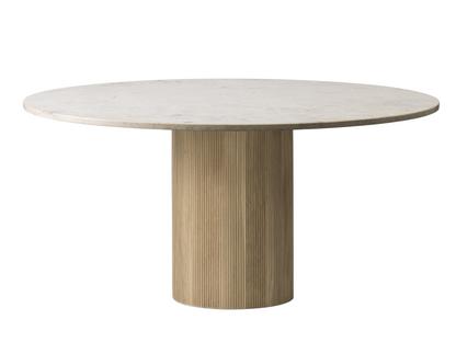 Cabin Table Ø 150 cm|Light oak / jura marble