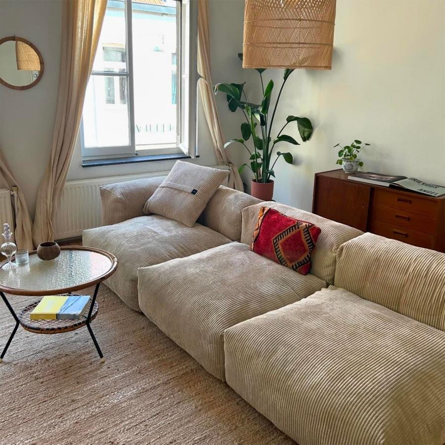 ♡chikotaro♡ vetsak M cord velours★ Two Seat Sofa M, Cord velours - Platinum | Vetsak | Sofa