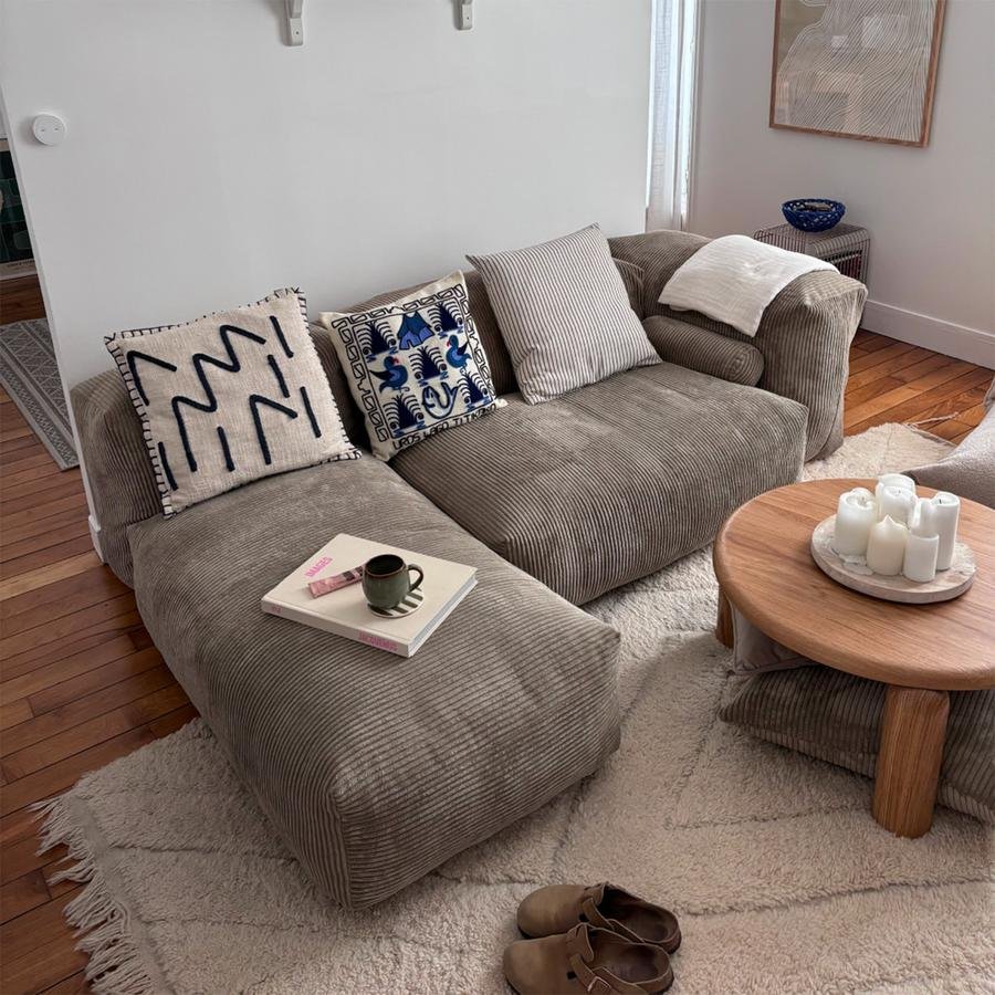 ♡chikotaro♡ vetsak M cord velours★ Two Seat Sofa M, Cord velours - Dark grey | Vetsak | Sofa