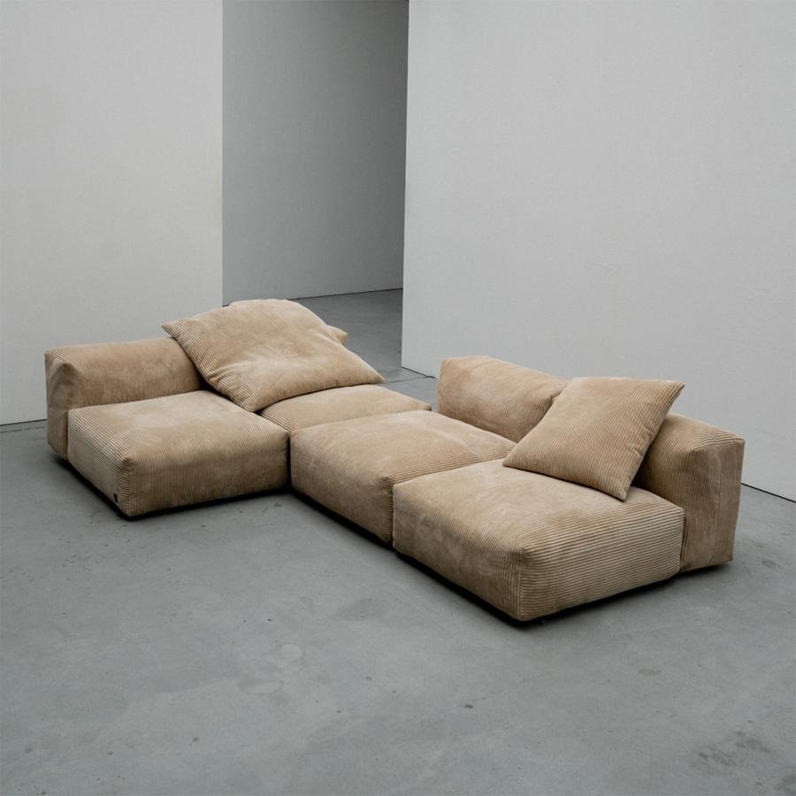 ♡chikotaro♡ vetsak M cord velours★ Two Seat Sofa M, Cord velours - Dark grey | Vetsak | Sofa