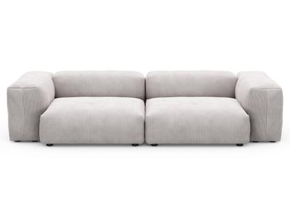 Two Seat Sofa M Cord velours - Platinum