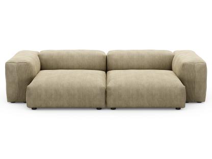 Two Seat Sofa L Cord velours - Khaki