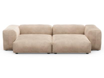 Two Seat Sofa L Velvet - Stone