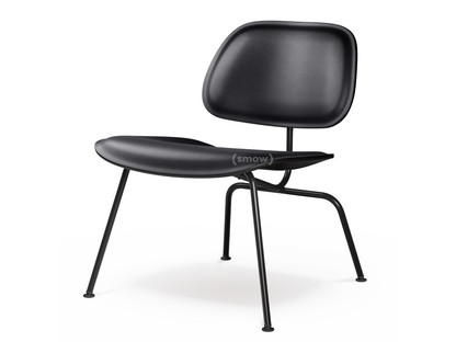 Plywood Group LCM / LCM Leather Black ash, seat leather nero|Powder-coated basic dark smooth