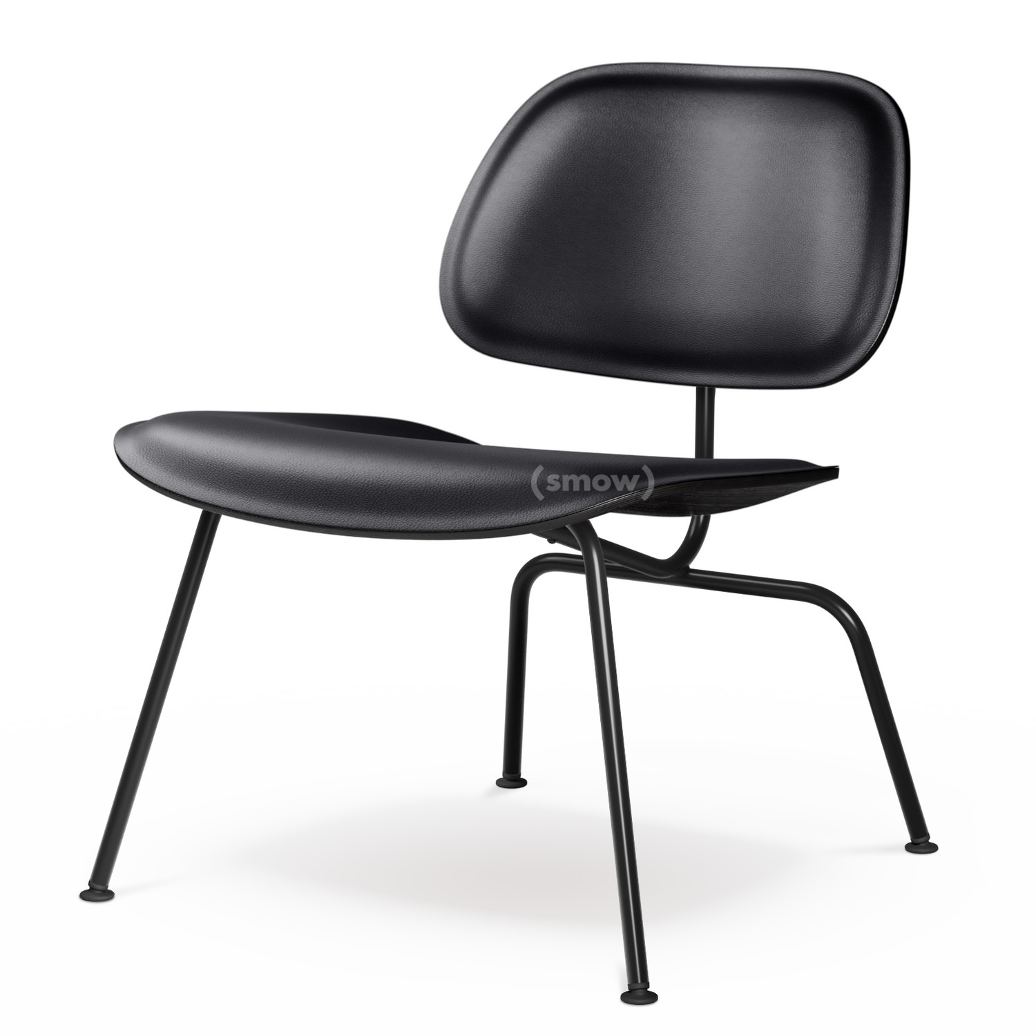 Plywood Group LCM LCM Leather Black ash seat leather nero Powder coated basic dark smooth Vitra by Charles Ray Eames 1945 Originals from smow