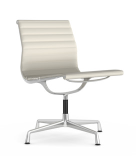 Vitra Aluminium Group Ea 105 Polished Leather Snow By Charles