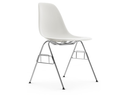 Eames Plastic Side Chair RE DSS White|Without upholstery|Without upholstery|Without linking element (DSS-N)
