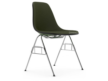 Eames Plastic Side Chair RE DSS Forest|With full upholstery|Nero / forest|Without linking element (DSS-N)