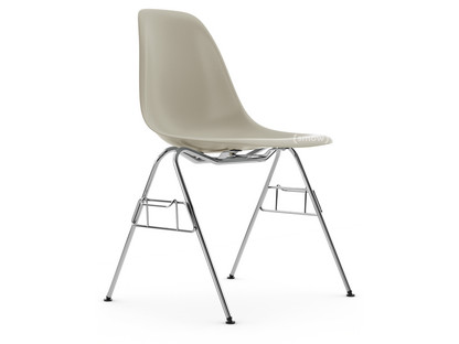 Eames Plastic Side Chair RE DSS Pebble|Without upholstery|Without upholstery|With linking element (DSS)