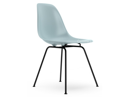 Eames Plastic Side Chair DSX Ice grey|Without upholstery|Without upholstery|Standard version - 43 cm|Coated basic dark