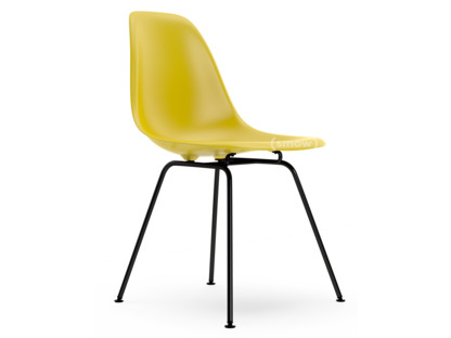 Eames Plastic Side Chair DSX Mustard|Without upholstery|Without upholstery|Standard version - 43 cm|Coated basic dark