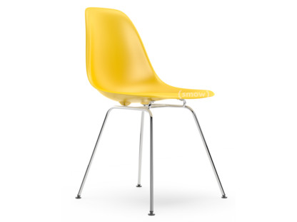Eames Plastic Side Chair DSX Sunlight|Without upholstery|Without upholstery|Standard version - 43 cm|Chrome-plated