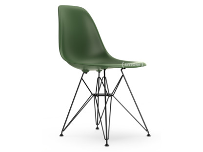 Eames Plastic Side Chair RE DSR Forest|Without upholstery|Without upholstery|Standard version - 43 cm|Coated basic dark