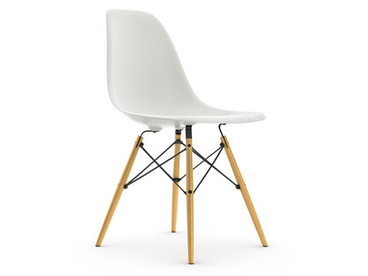 voorzichtig Ellendig japon Vitra Eames Plastic Side Chair DSW, White, Without upholstery, Without  upholstery, Standard version - 43 cm, Ash honey tone by Charles & Ray Eames,  1950 - Designer furniture by smow.com