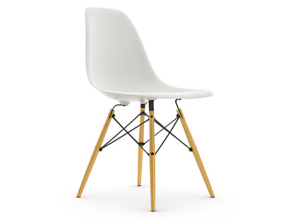 Vitra Eames Plastic Side Chair Dsw White Without Upholstery