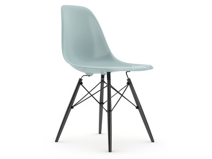 Eames Plastic Side Chair RE DSW Ice grey|Without upholstery|Without upholstery|Standard version - 43 cm|Black maple