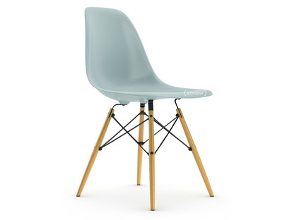 Eames Plastic Side Chair RE DSW Ice grey|Without upholstery|Without upholstery|Standard version - 43 cm|Ash honey tone