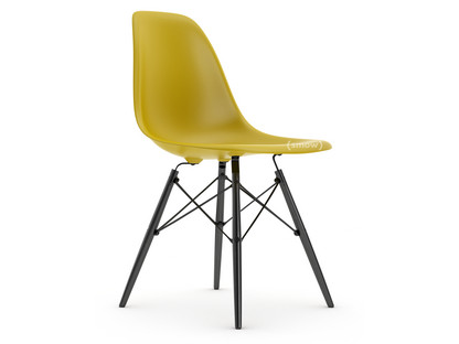 Eames Plastic Side Chair RE DSW Mustard|Without upholstery|Without upholstery|Standard version - 43 cm|Black maple