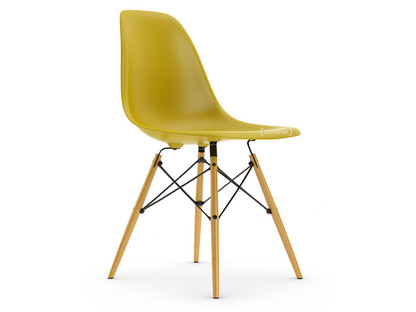 Eames Plastic Side Chair DSW Mustard Without upholstery Without