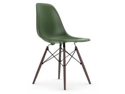 Eames Plastic Side Chair RE DSW Forest|Without upholstery|Without upholstery|Standard version - 43 cm|Dark maple