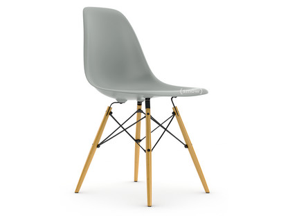 Eames Plastic Side Chair RE DSW Light grey|Without upholstery|Without upholstery|Standard version - 43 cm|Yellowish maple