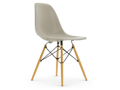 Eames Plastic Side Chair RE DSW Pebble|Without upholstery|Without upholstery|Standard version - 43 cm|Yellowish maple