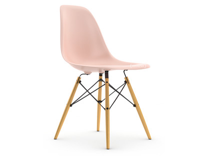 Eames Plastic Side Chair RE DSW Pale rose|Without upholstery|Without upholstery|Standard version - 43 cm|Ash honey tone