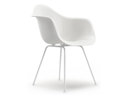 Eames Plastic Armchair RE DAX White|Without upholstery|Without upholstery|Standard version - 43 cm|Coated white