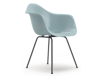 Eames Plastic Armchair RE DAX Ice grey|Without upholstery|Without upholstery|Standard version - 43 cm|Coated basic dark