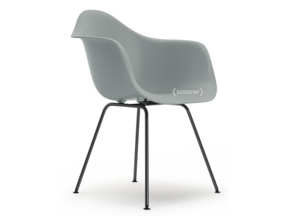Eames Plastic Armchair RE DAX Light grey|Without upholstery|Without upholstery|Standard version - 43 cm|Coated basic dark