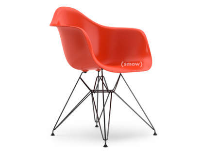 Eames Plastic Armchair RE DAR Red (poppy red)|Without upholstery|Without upholstery|Standard version - 43 cm|Coated basic dark