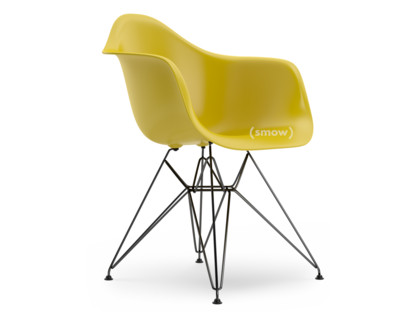 Eames Plastic Armchair RE DAR Mustard|Without upholstery|Without upholstery|Standard version - 43 cm|Coated basic dark