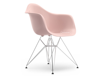 Eames Plastic Armchair RE DAR Pale rose RE|Without upholstery|Without upholstery|Standard version - 43 cm|Chrome-plated