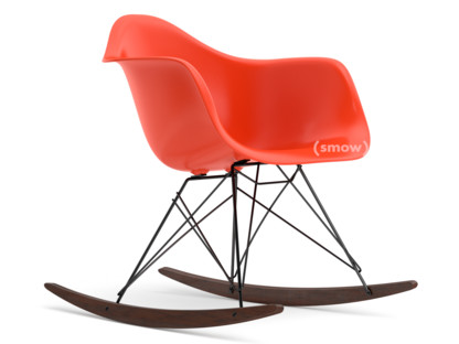 Eames Plastic Armchair RE RAR Red - poppy red|Coated basic dark|Dark maple