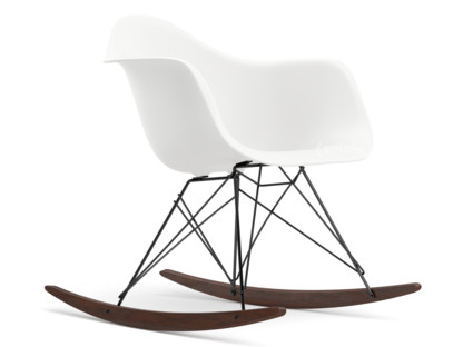 Eames Plastic Armchair RE RAR White Coated basic dark Dark maple