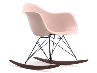 Eames Plastic Armchair RE RAR Pale rose|Coated basic dark|Dark maple