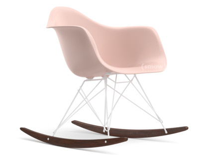 Eames Plastic Armchair RE RAR Pale rose|Coated white|Dark maple