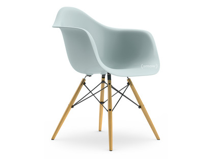 Eames Plastic Armchair RE DAW Ice grey|Without upholstery|Without upholstery|Standard version - 43 cm|Ash honey tone