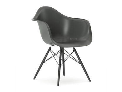 vitra eames plastic armchair daw basalt grey without upholstery